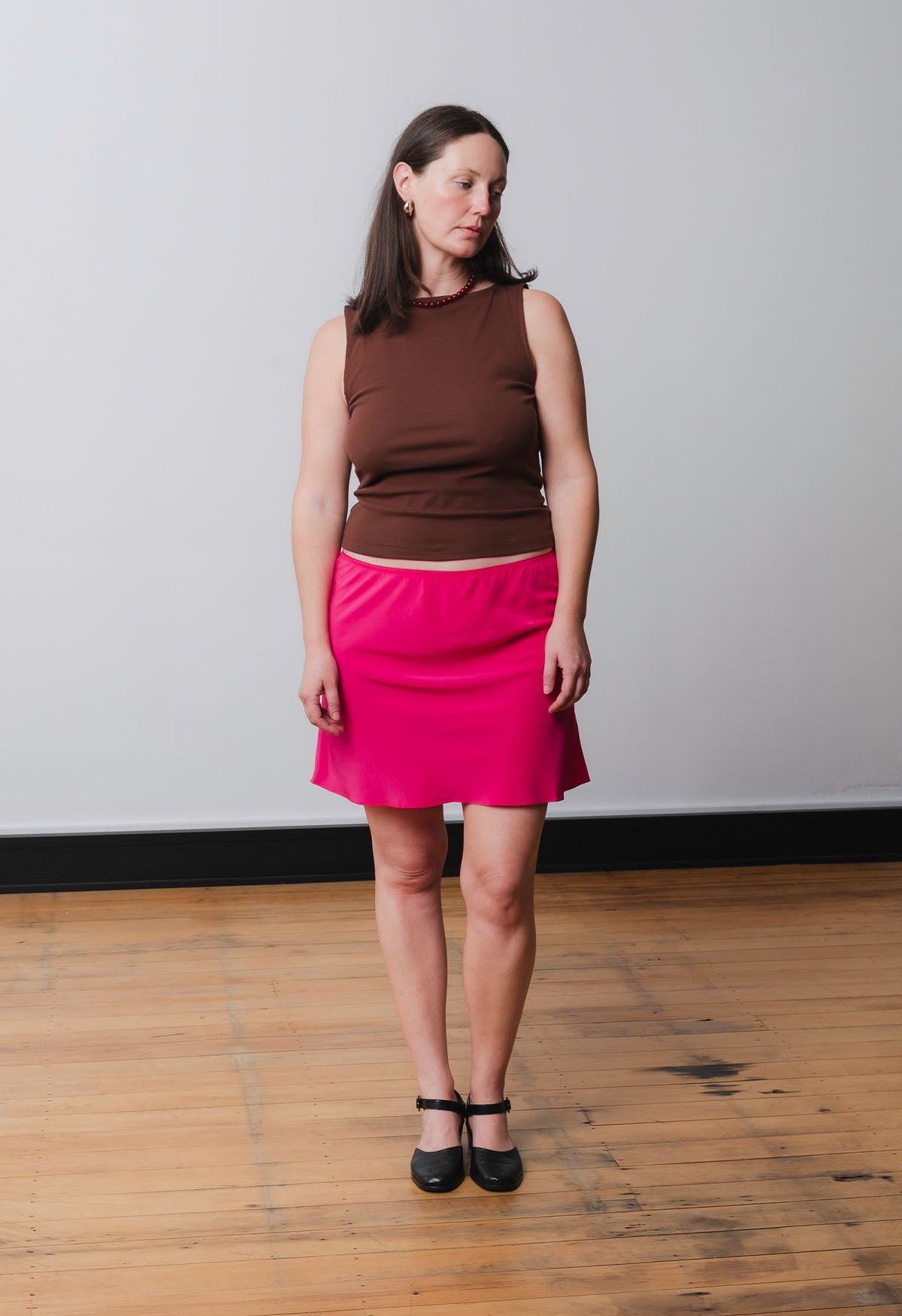 Bias Mini Skirt Rossetto