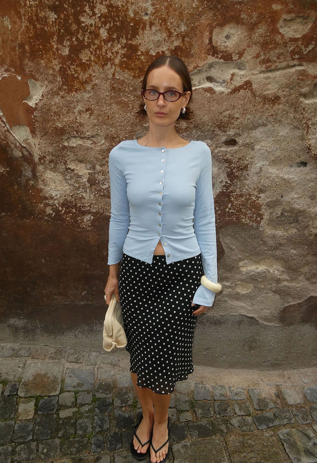 Eva-Maria is wearing a size 6