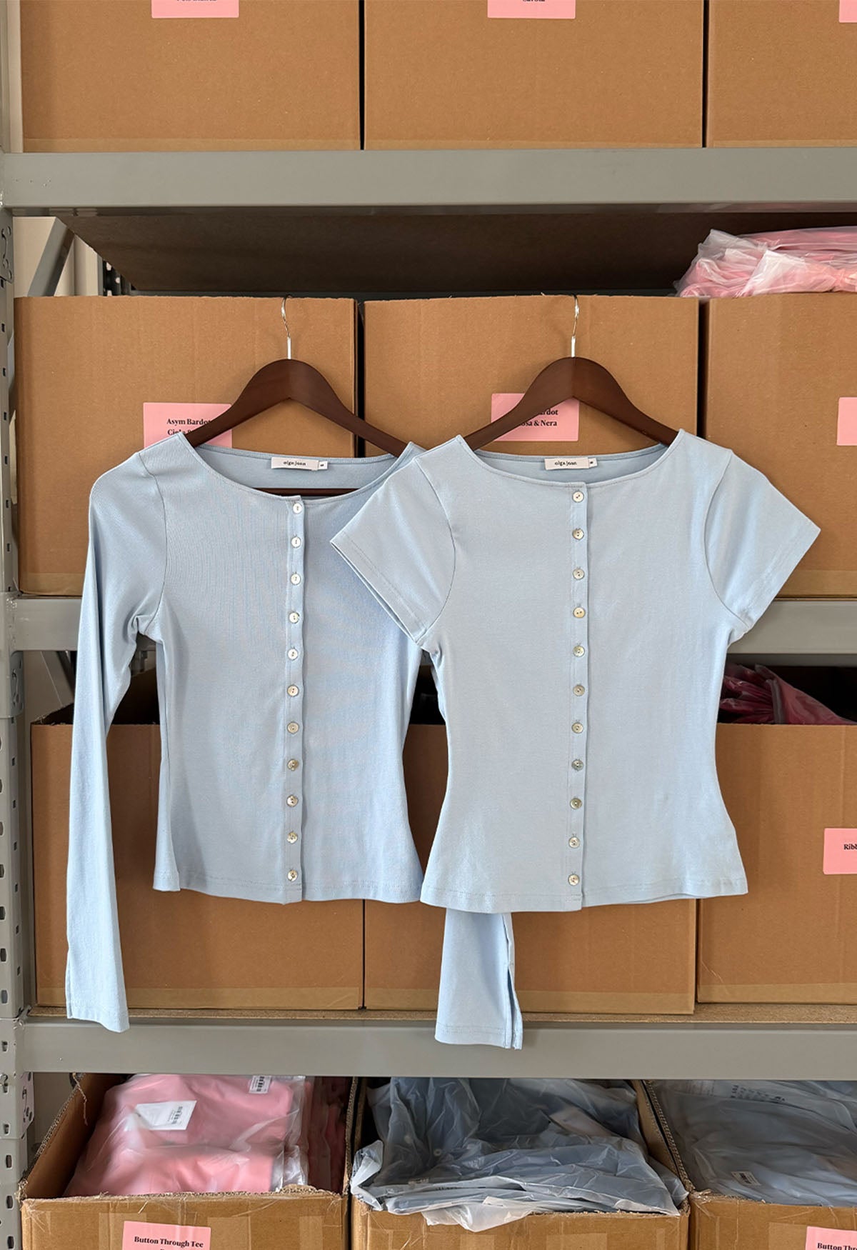 Button-Through Tee Cielo