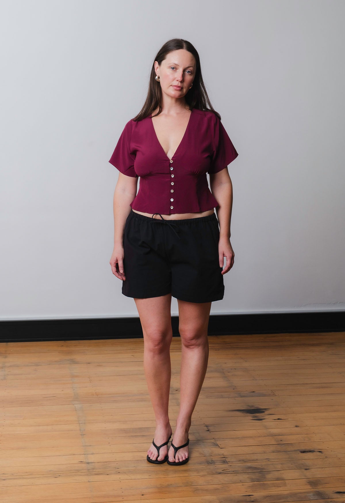 Cap-Sleeve Top Vino