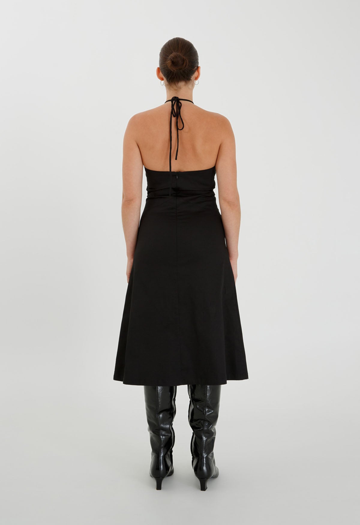 Chevron Seam Dress Nera