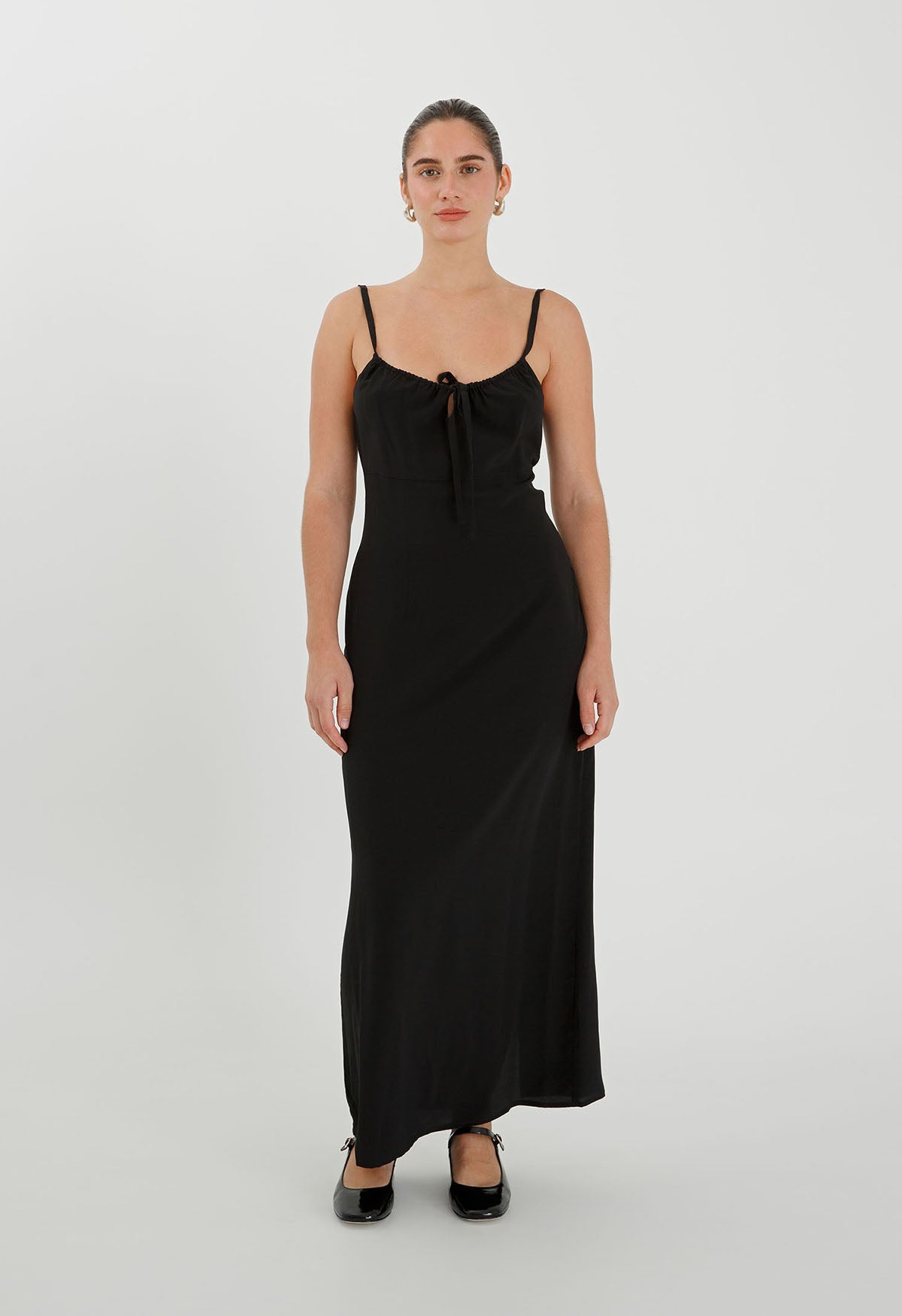 Empire Line Dress Nera Olga Joan Empire Line Dress Nera Olga Joan