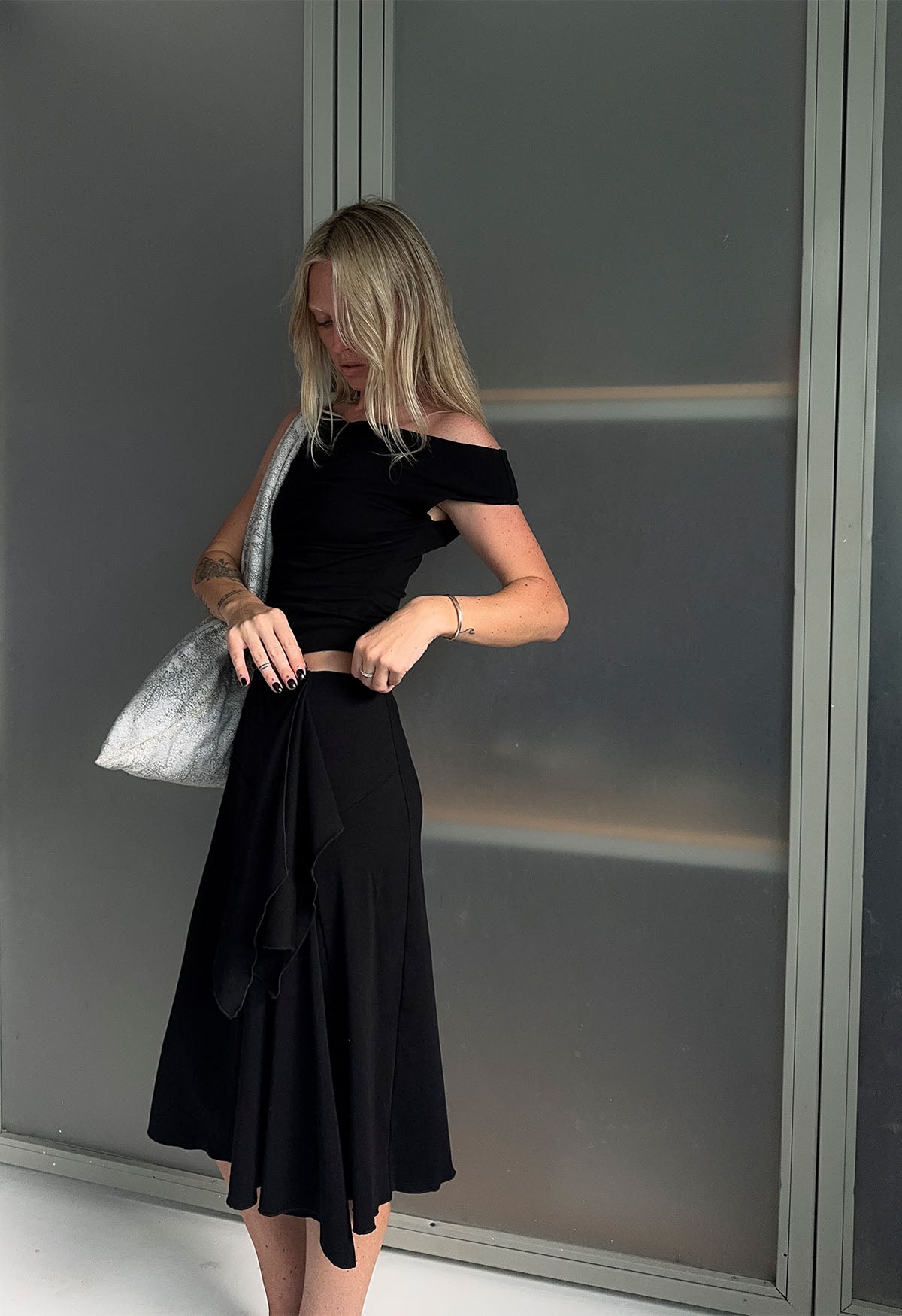 Flounce Front Skirt Nera