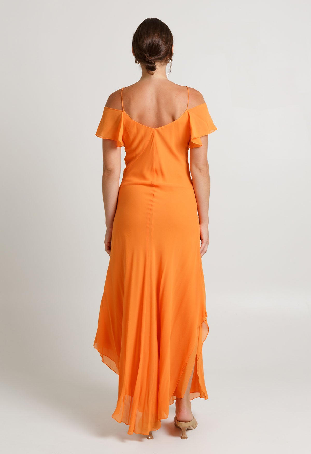 Flutter-Sleeve Dress Carota