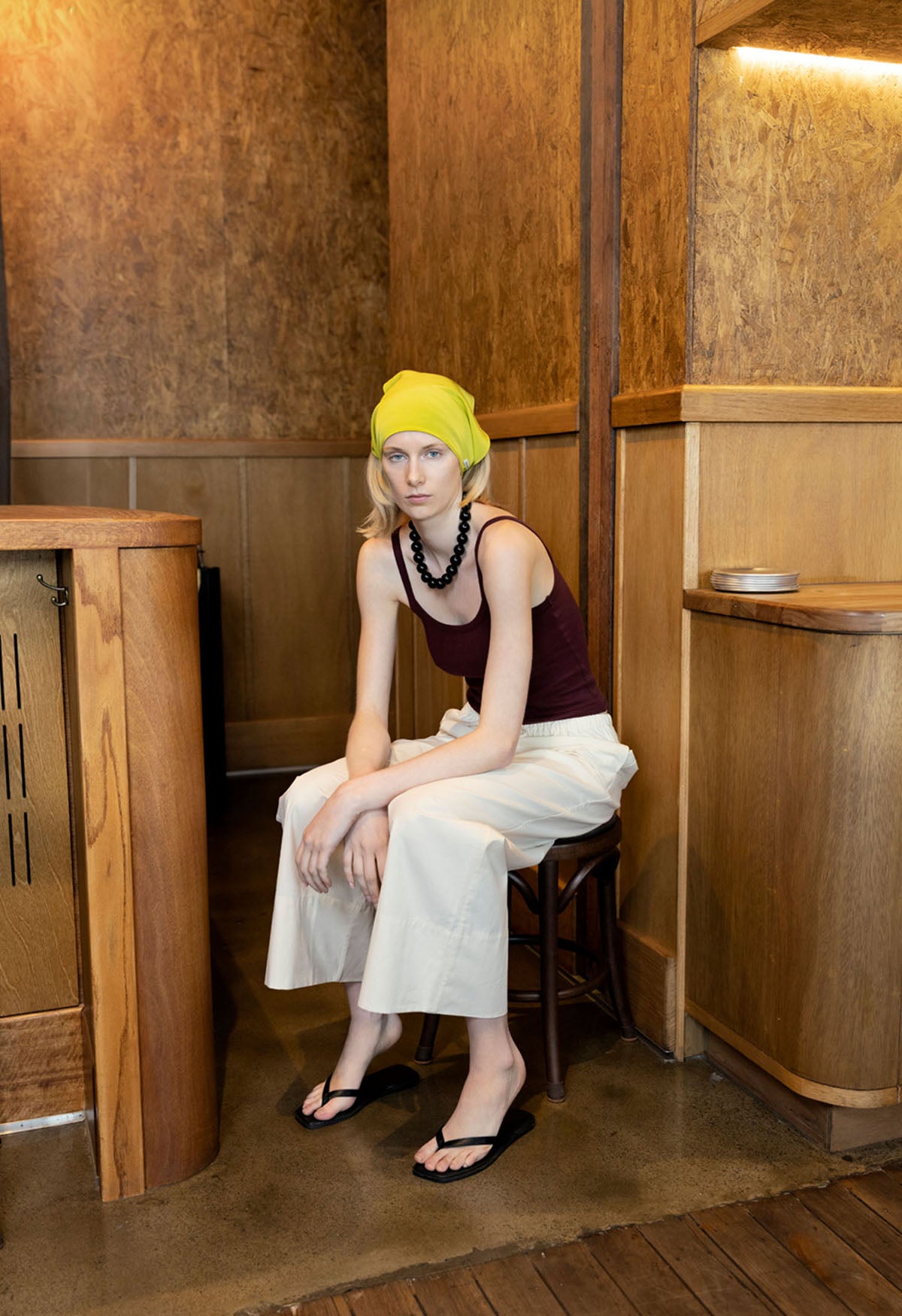 Mid-Rise Drawcord Pant Bianca
