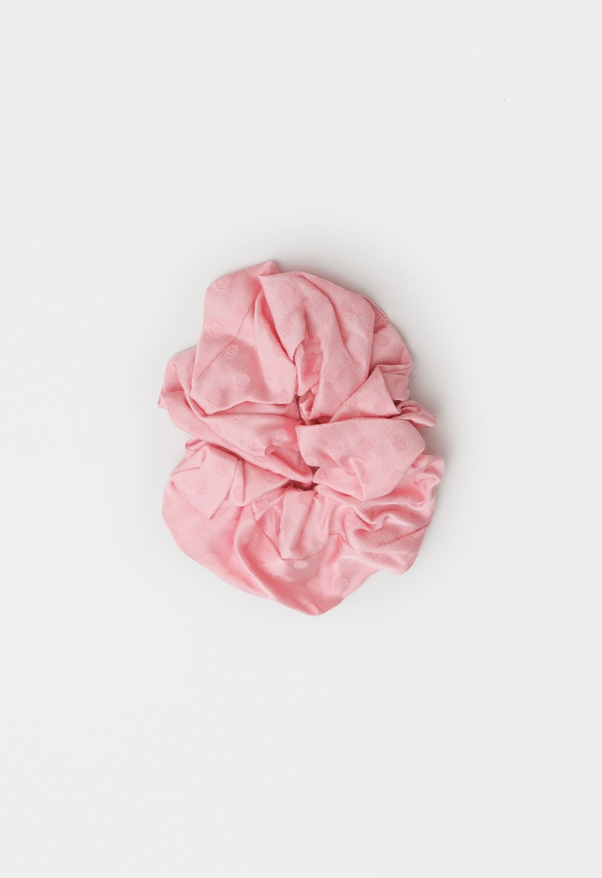 Oversized Scrunchie Jacquard Rosa