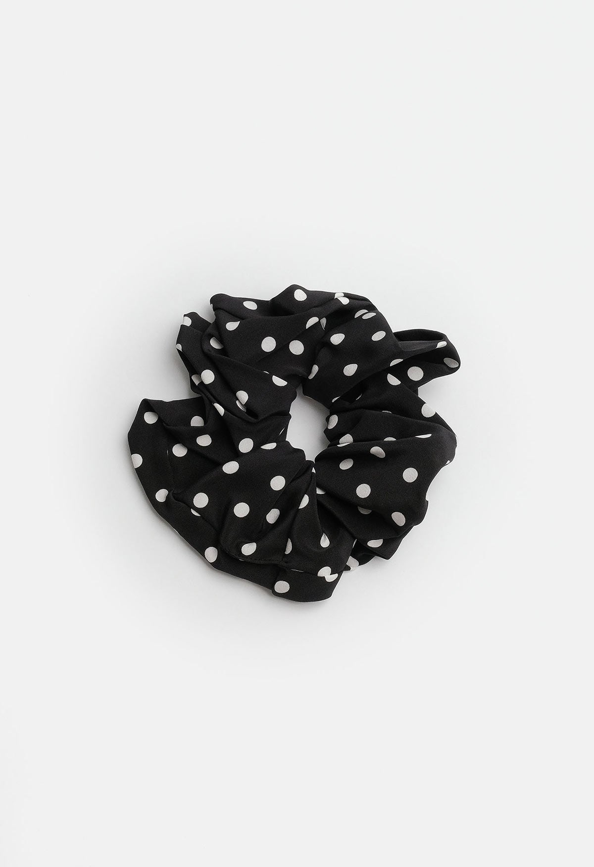 Oversized Scrunchie Pois Nera
