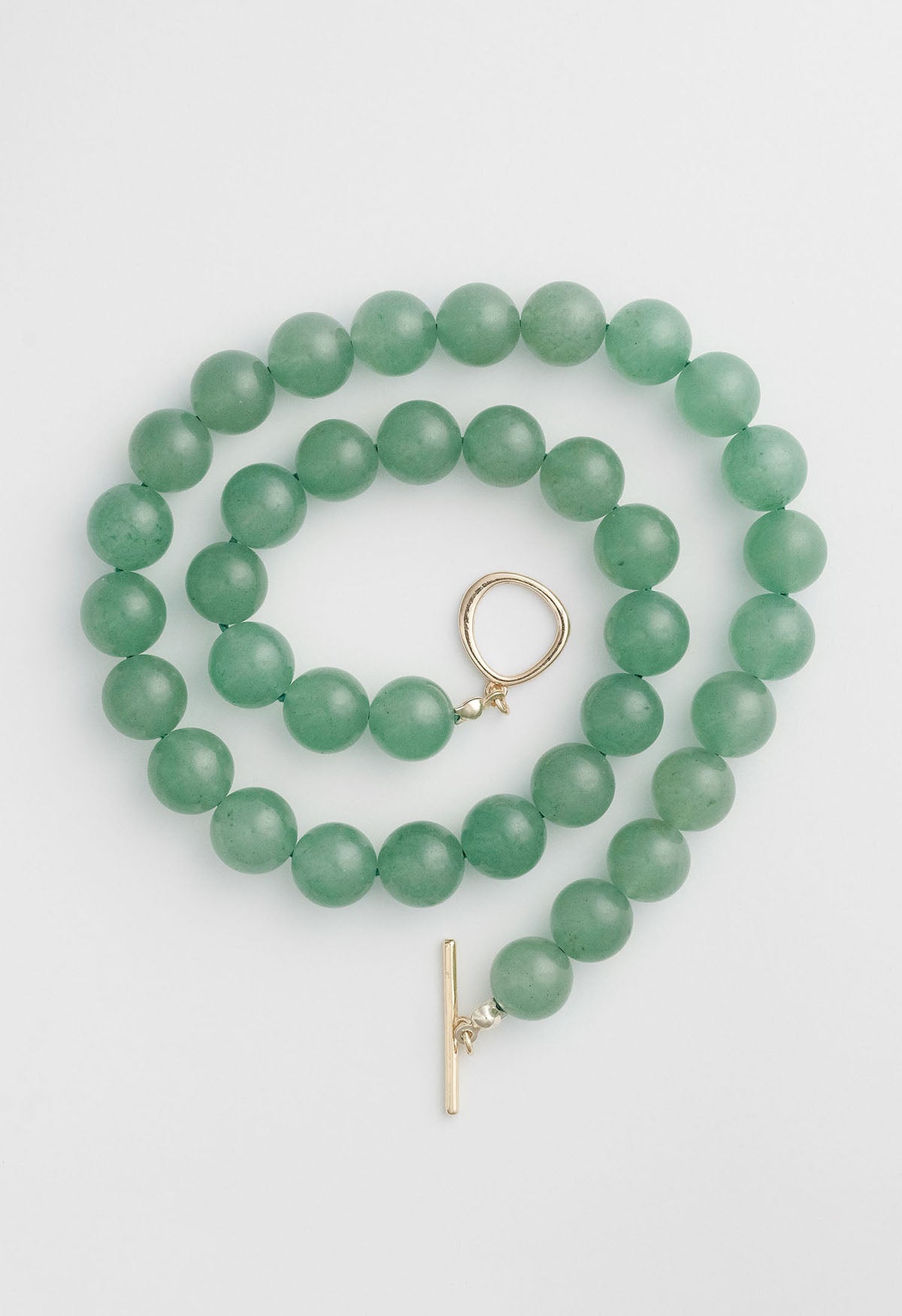 Ray Necklace Aventurine Gold 10mm