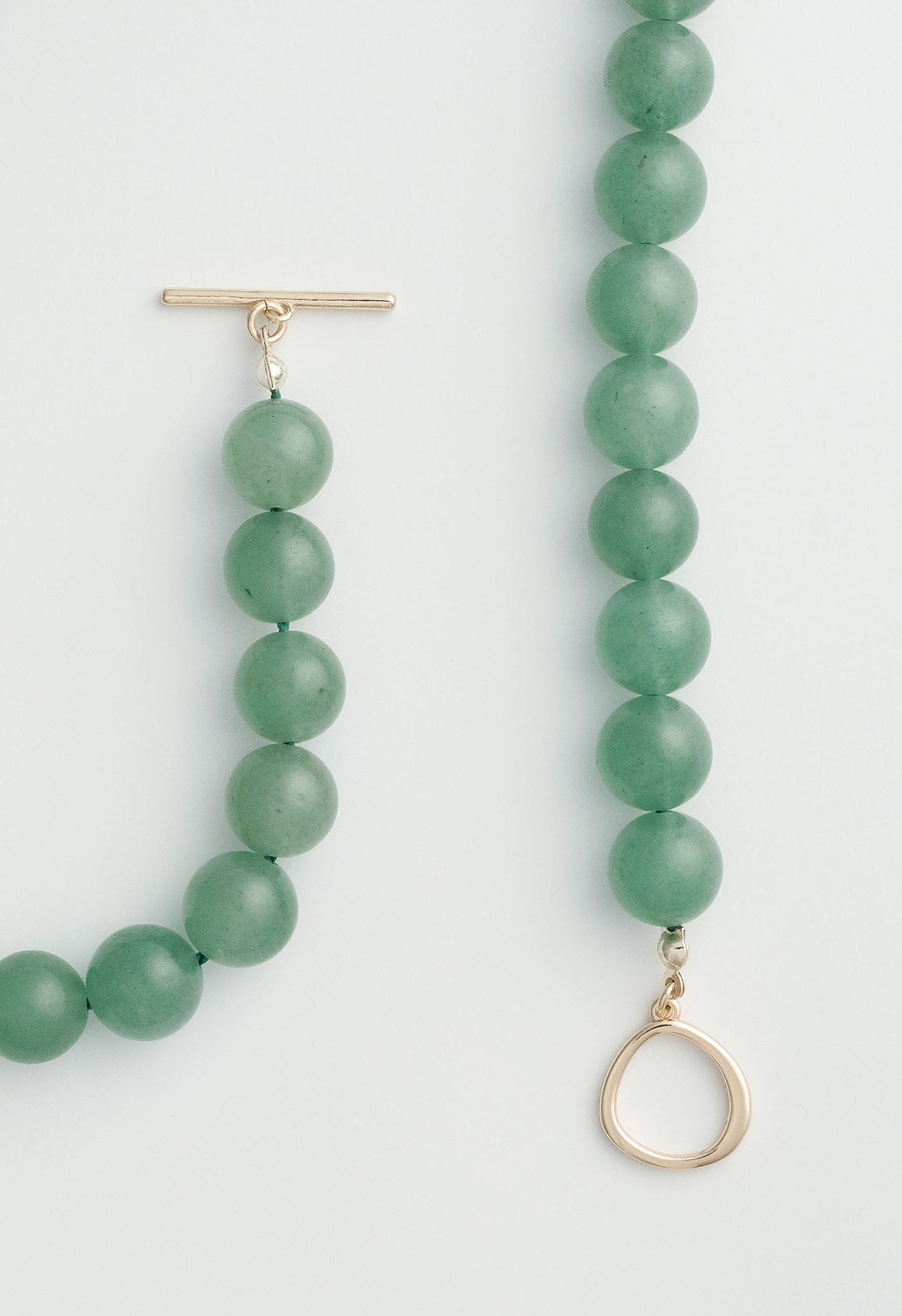Ray Necklace Aventurine Gold 10mm