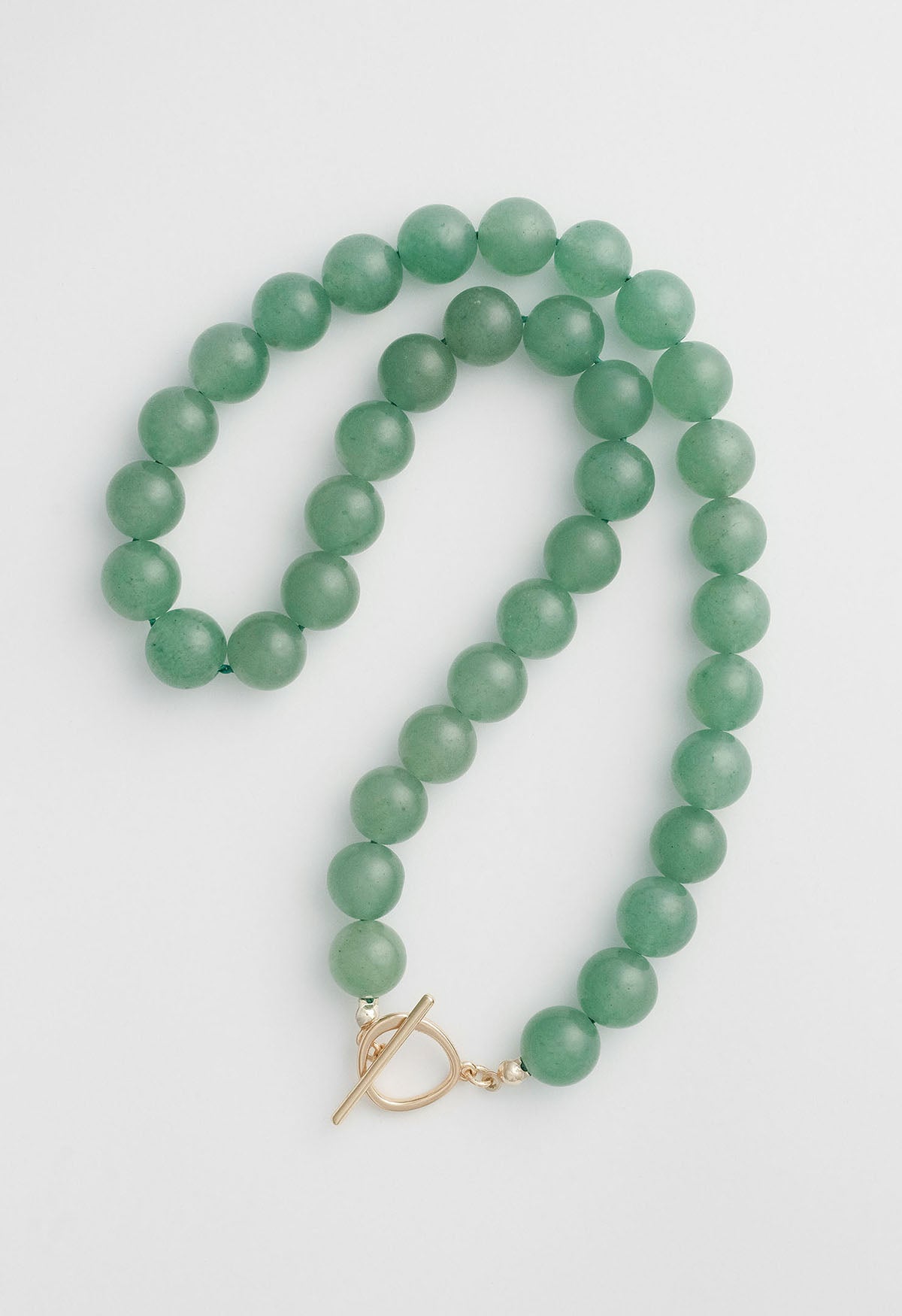 Ray Necklace Aventurine Gold 10mm