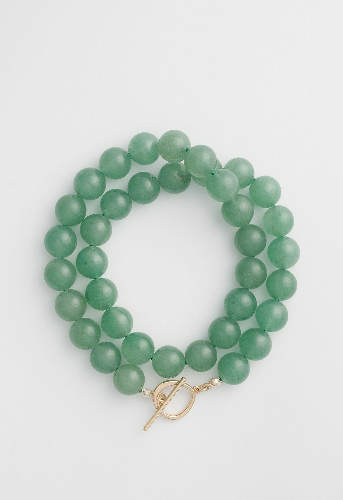 Ray Necklace Aventurine Gold 10mm