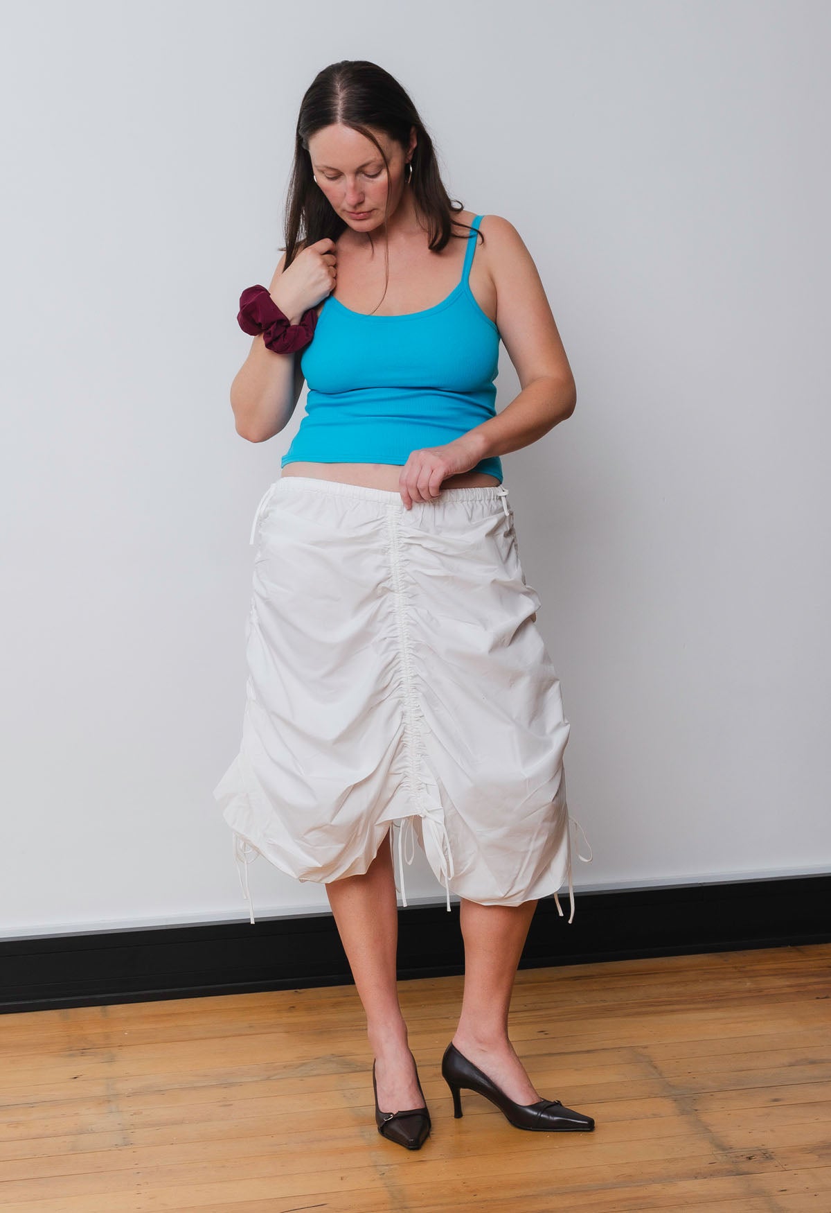 Ribbed Singlet Acqua