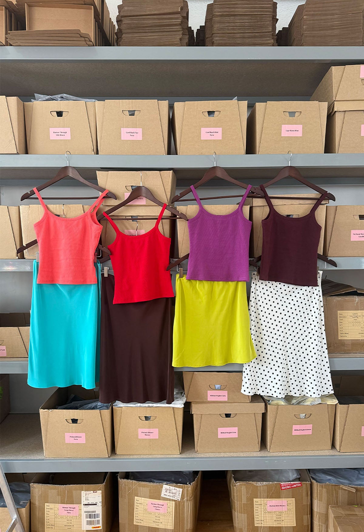 Ribbed Singlet Corallo