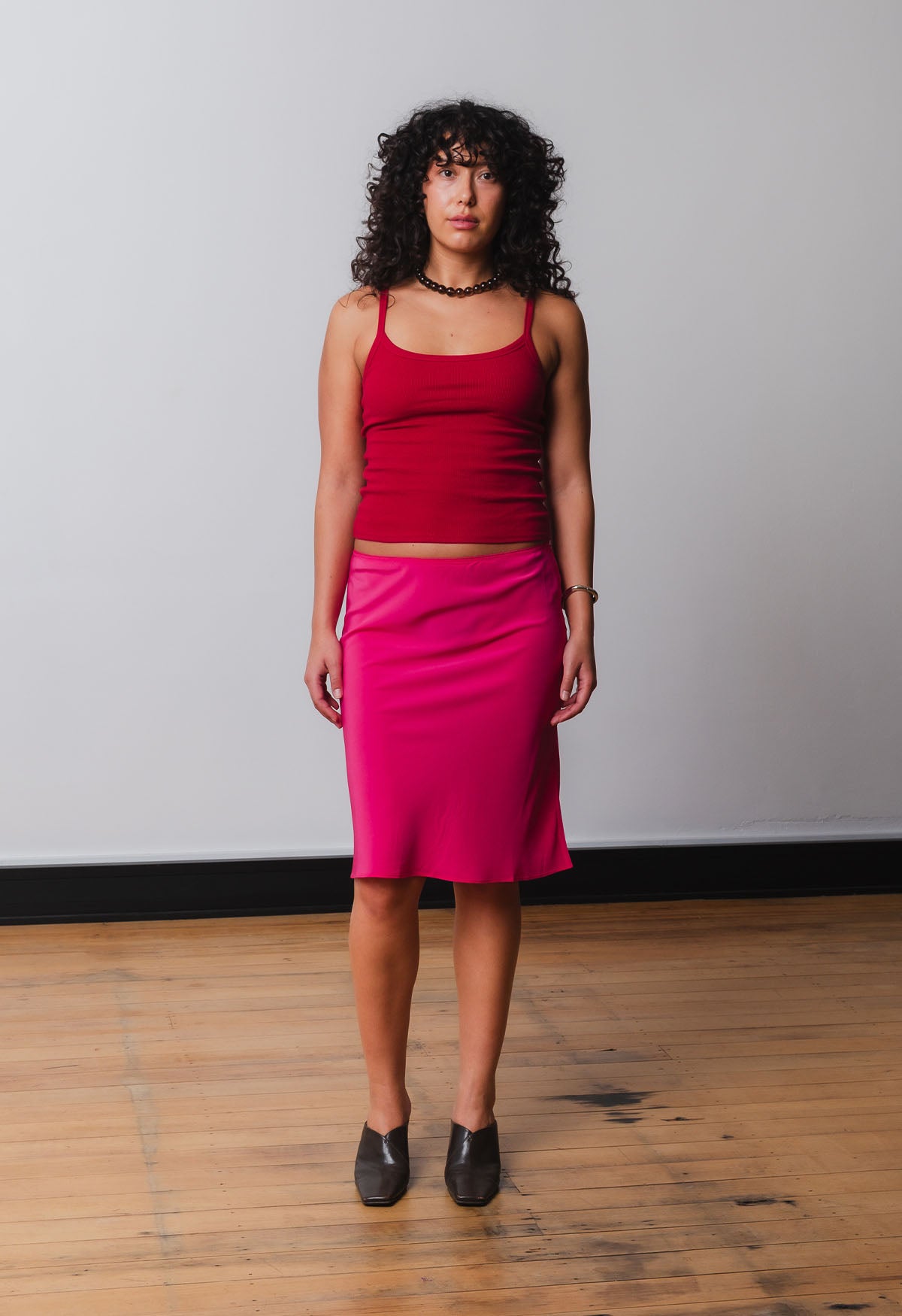 Ribbed Singlet Vino Rosso