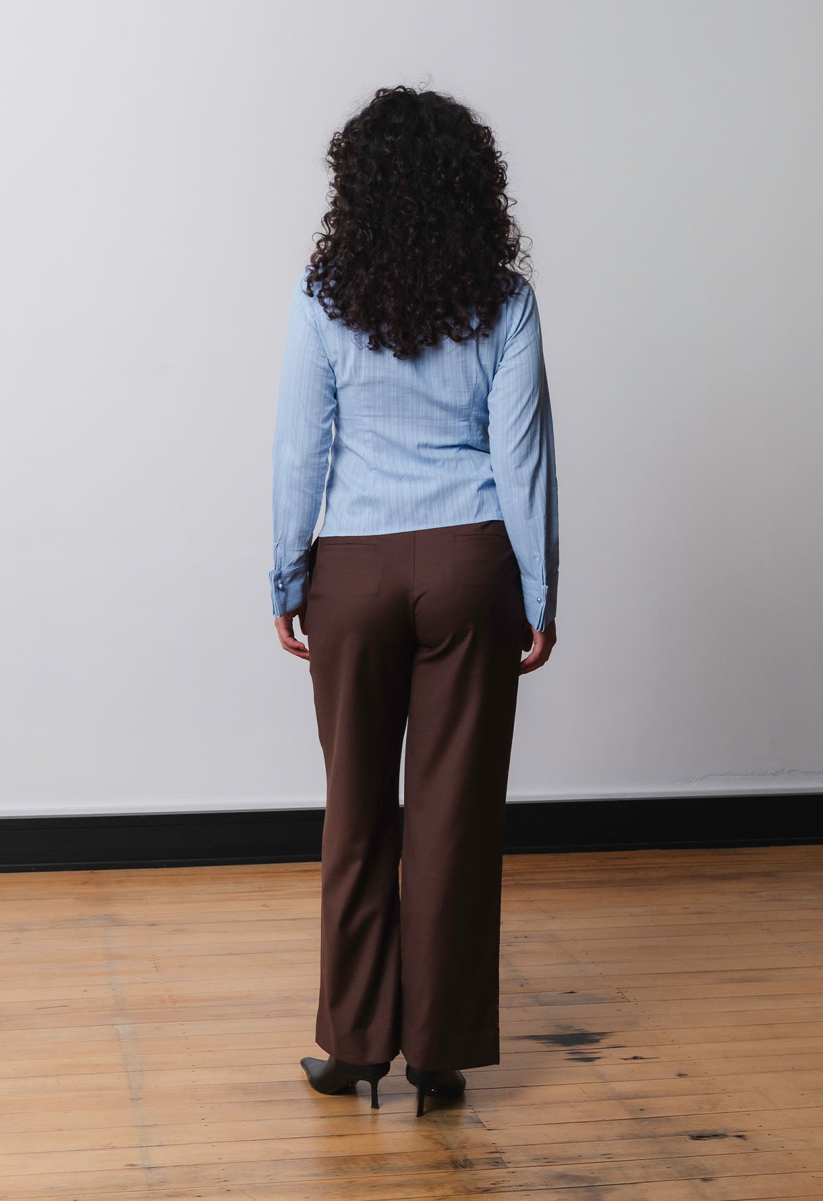 Ruched Front Shirt Azzurra