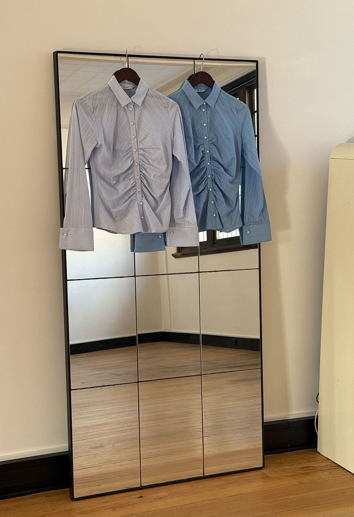 Ruched Front Shirt Azzurra