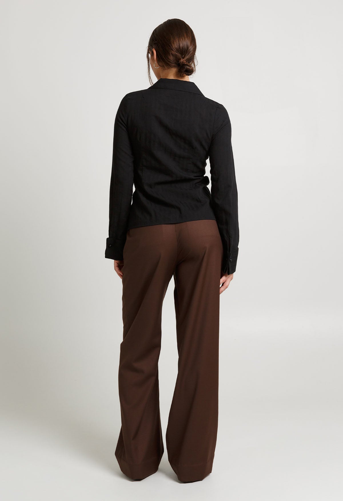 Ruched Front Shirt Nera