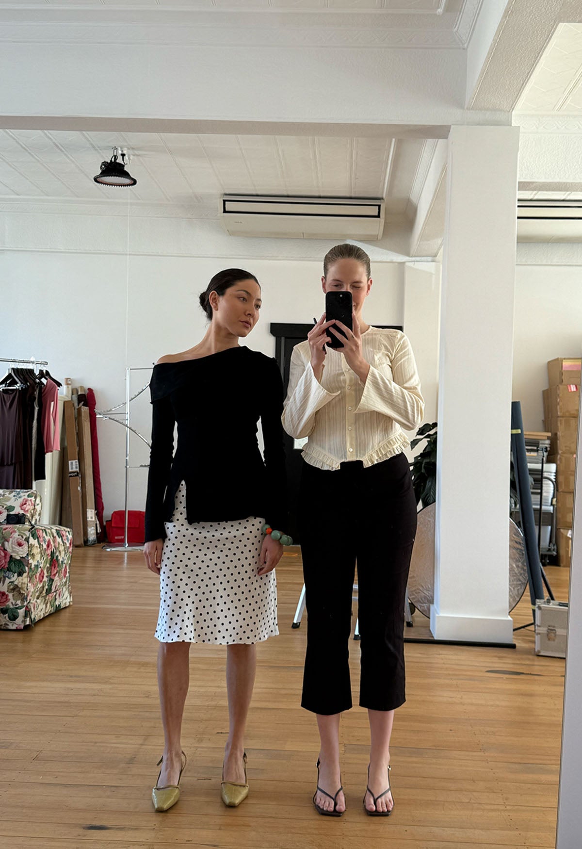 Ailie is wearing a size 8