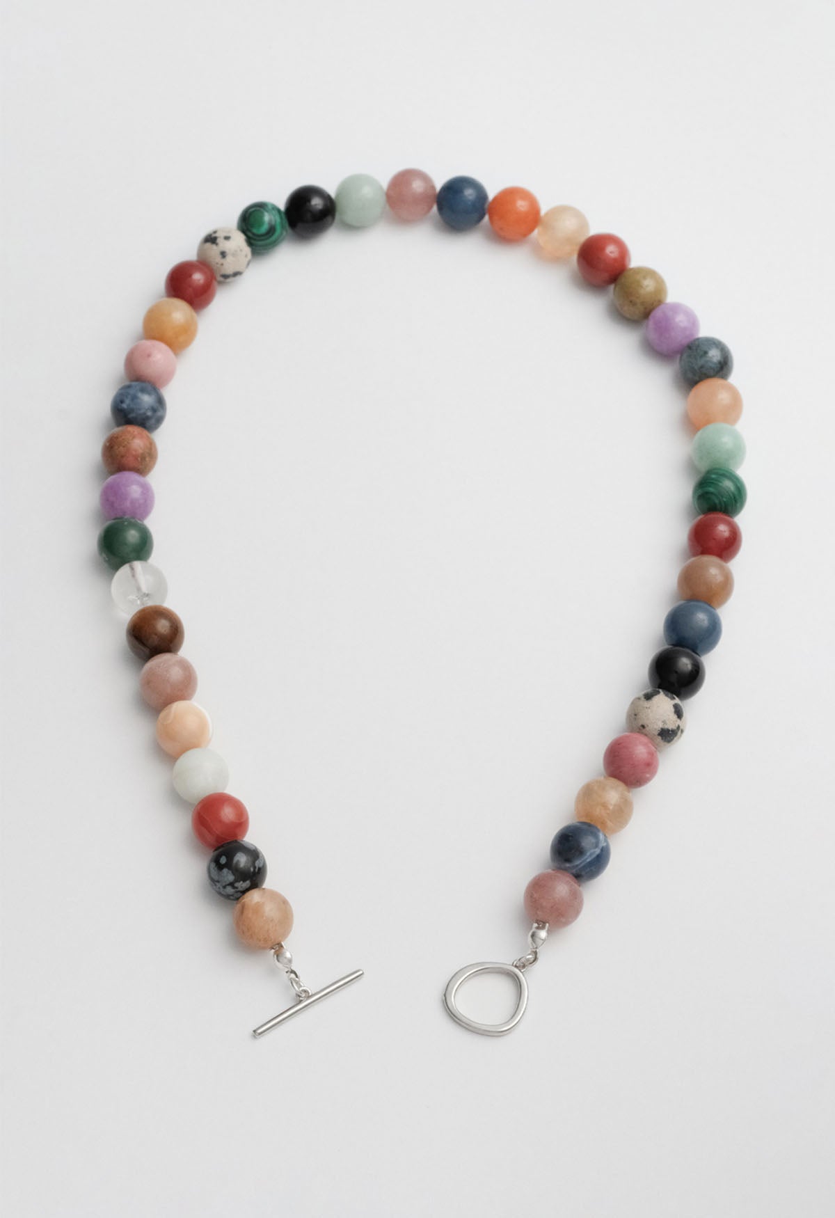 Sun Ray Necklace Assorted Silver 10mm