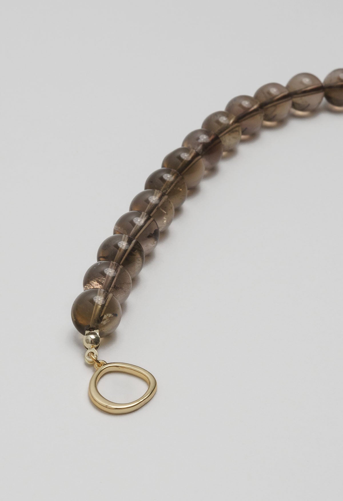 Sun Ray Necklace Smoky Quartz 10mm