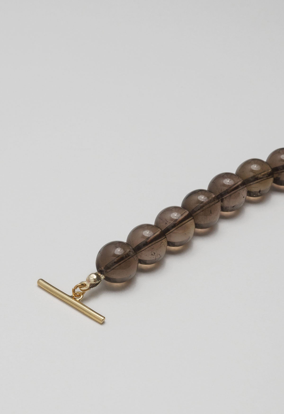 Sun Ray Necklace Smoky Quartz 10mm