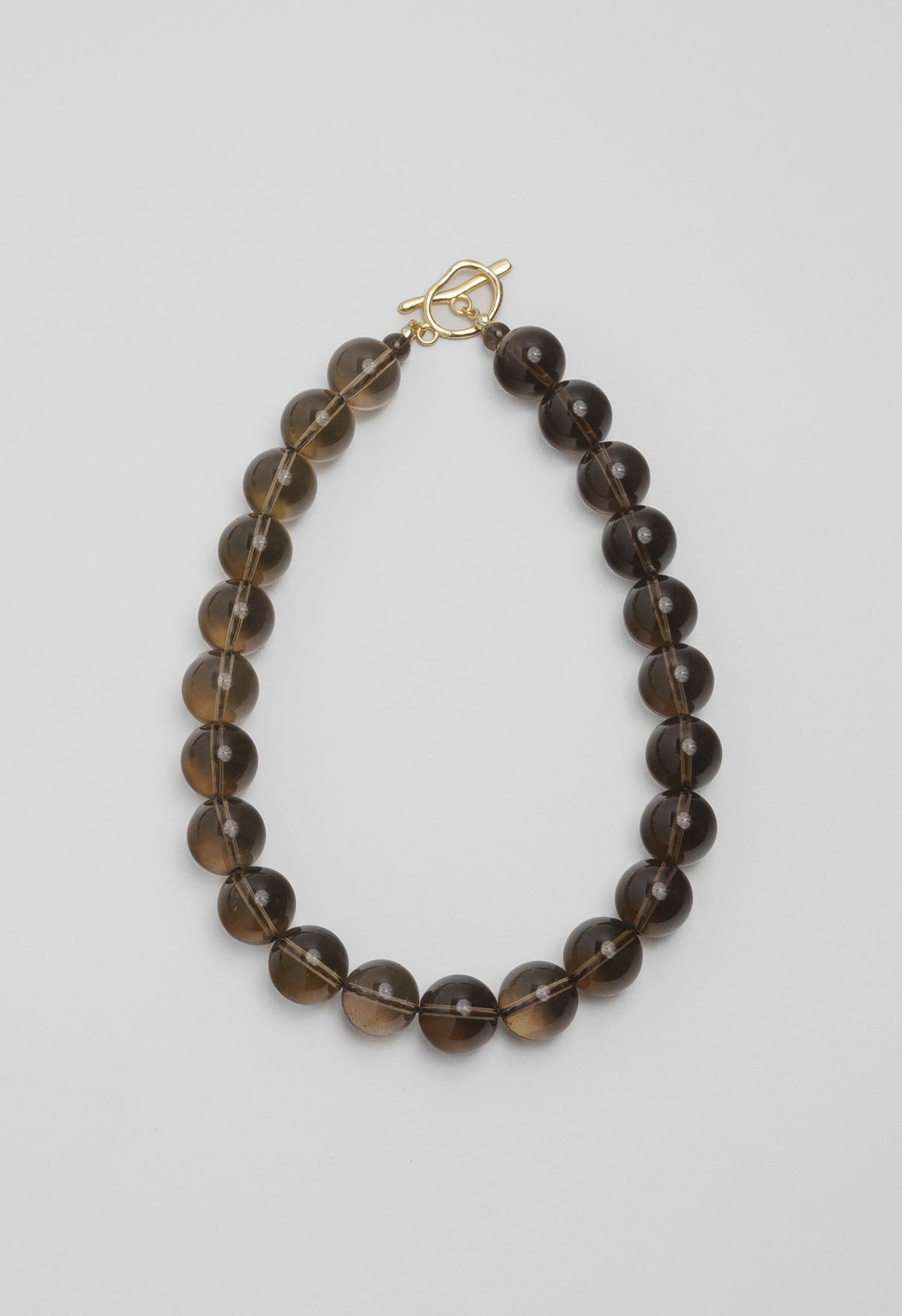 Sun Ray Necklace Smoky Quartz 16mm