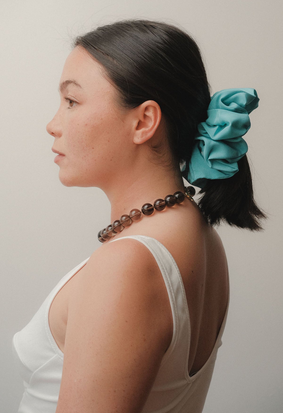 Sun Ray Necklace Smoky Quartz 16mm