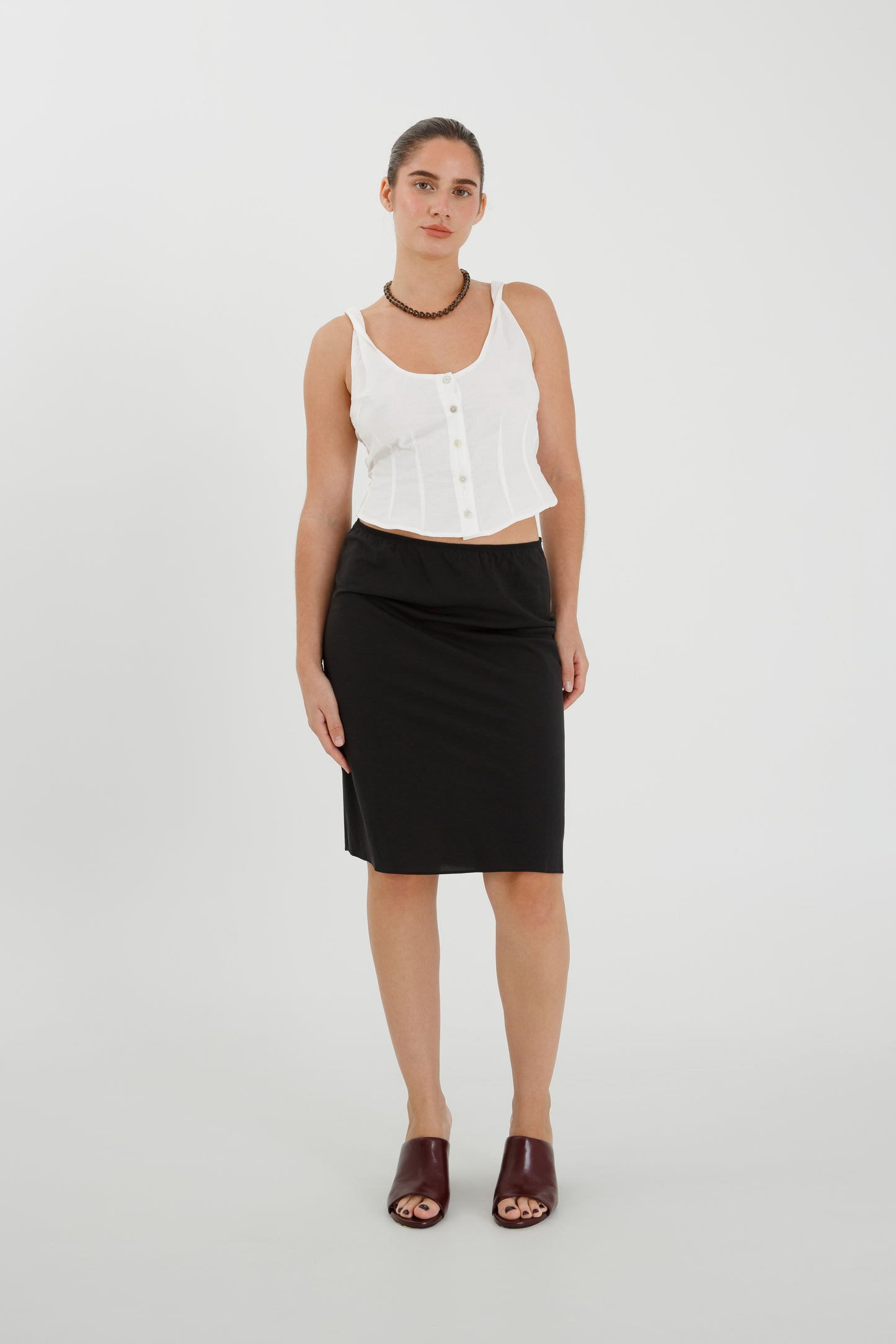 Twist Shoulder Bustier Bianca