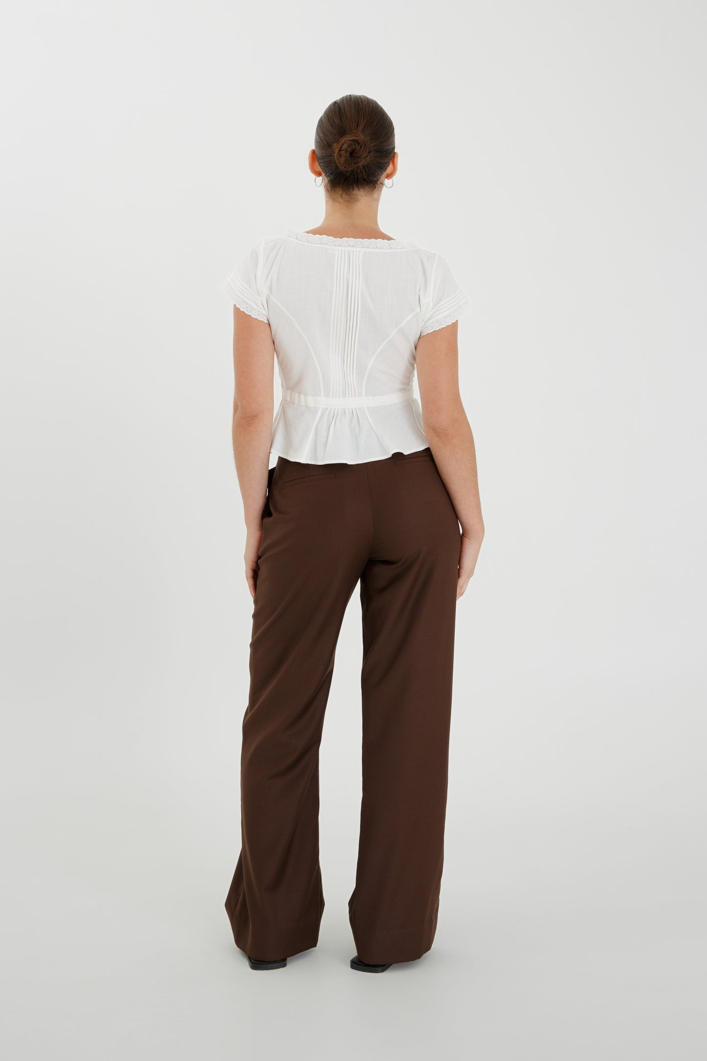 Pintuck Blouse Bianca