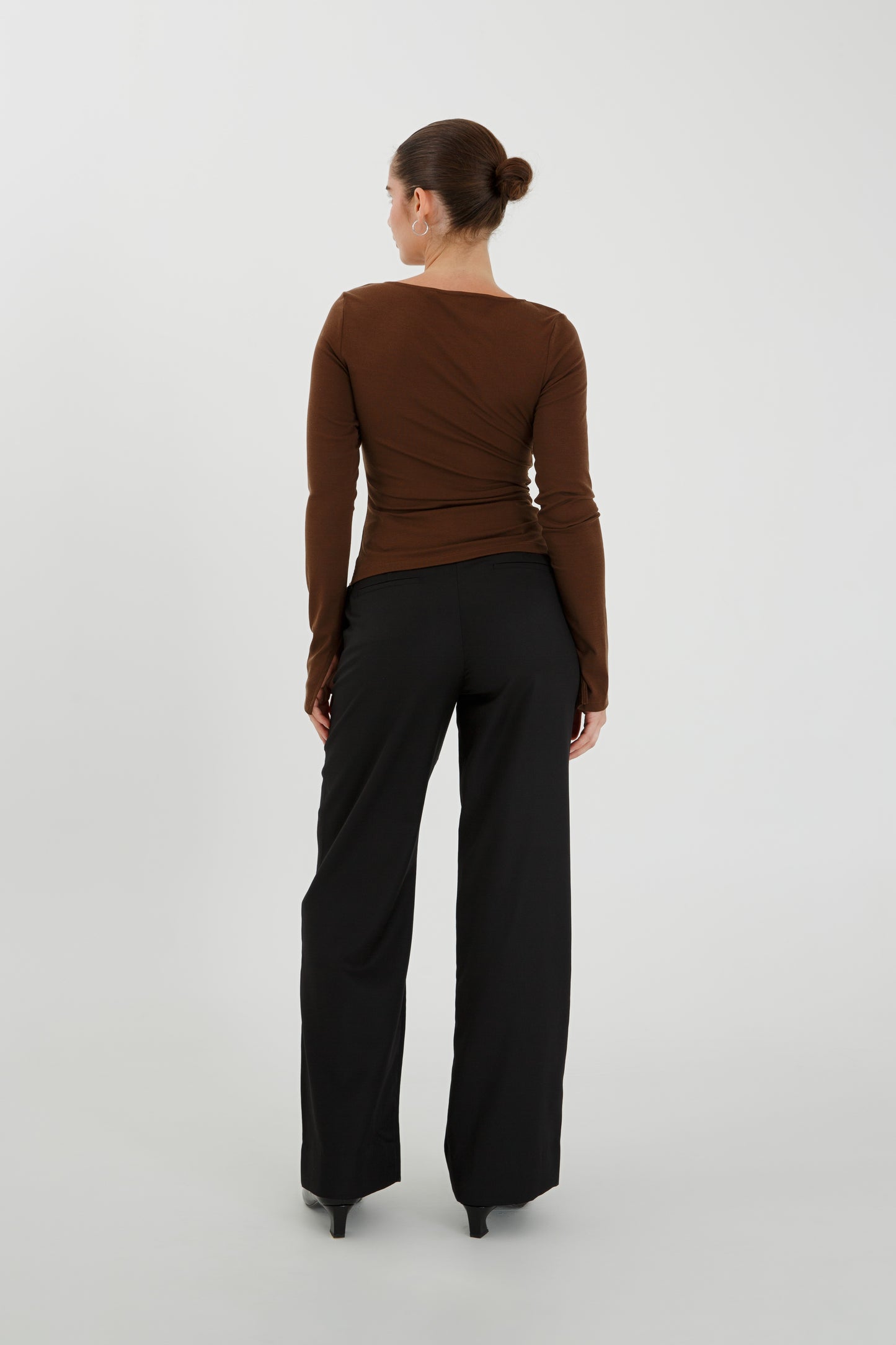Button-Through Long Sleeve Top Ciocco