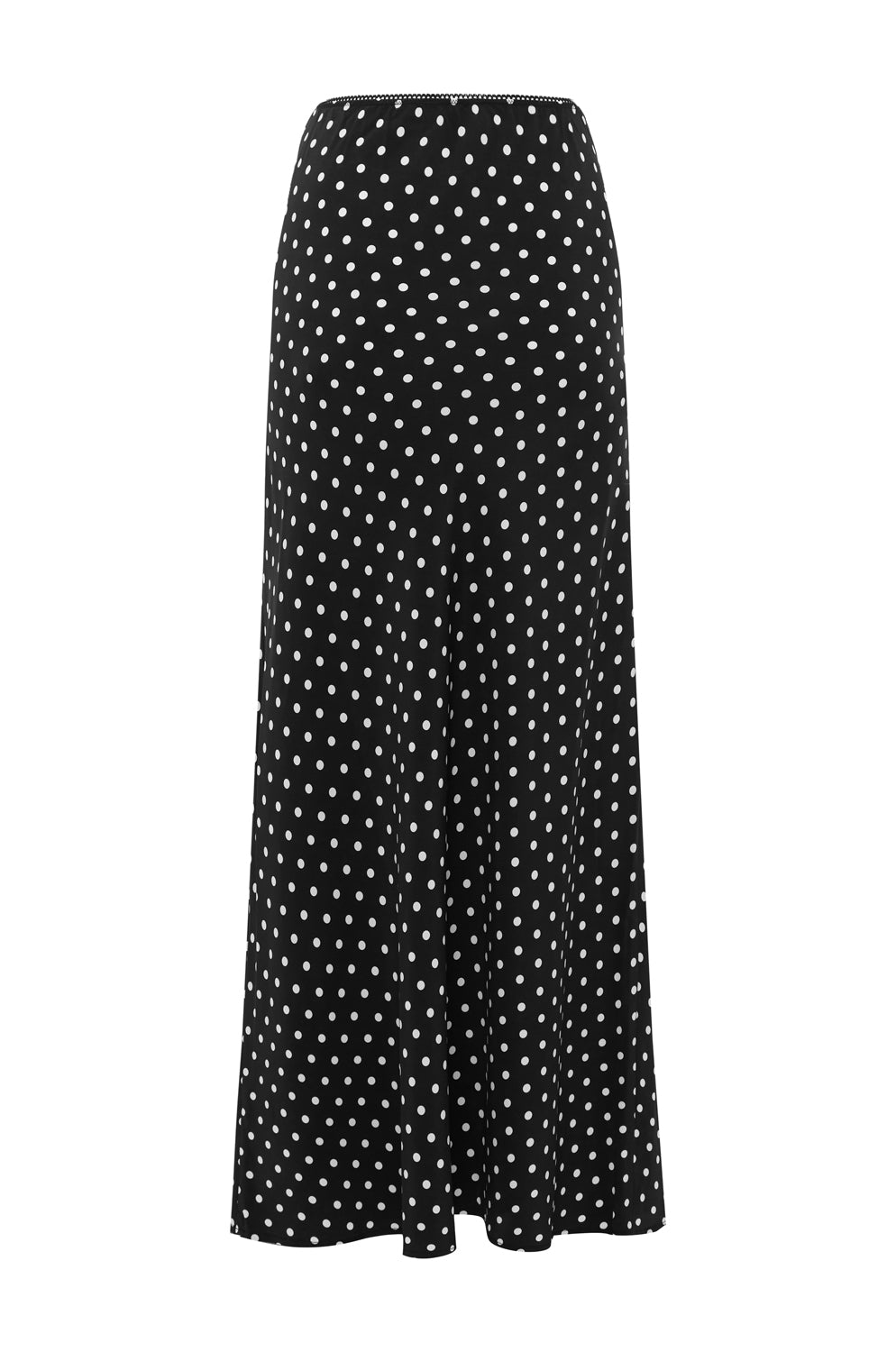 Bias Ankle Skirt Pois Nera