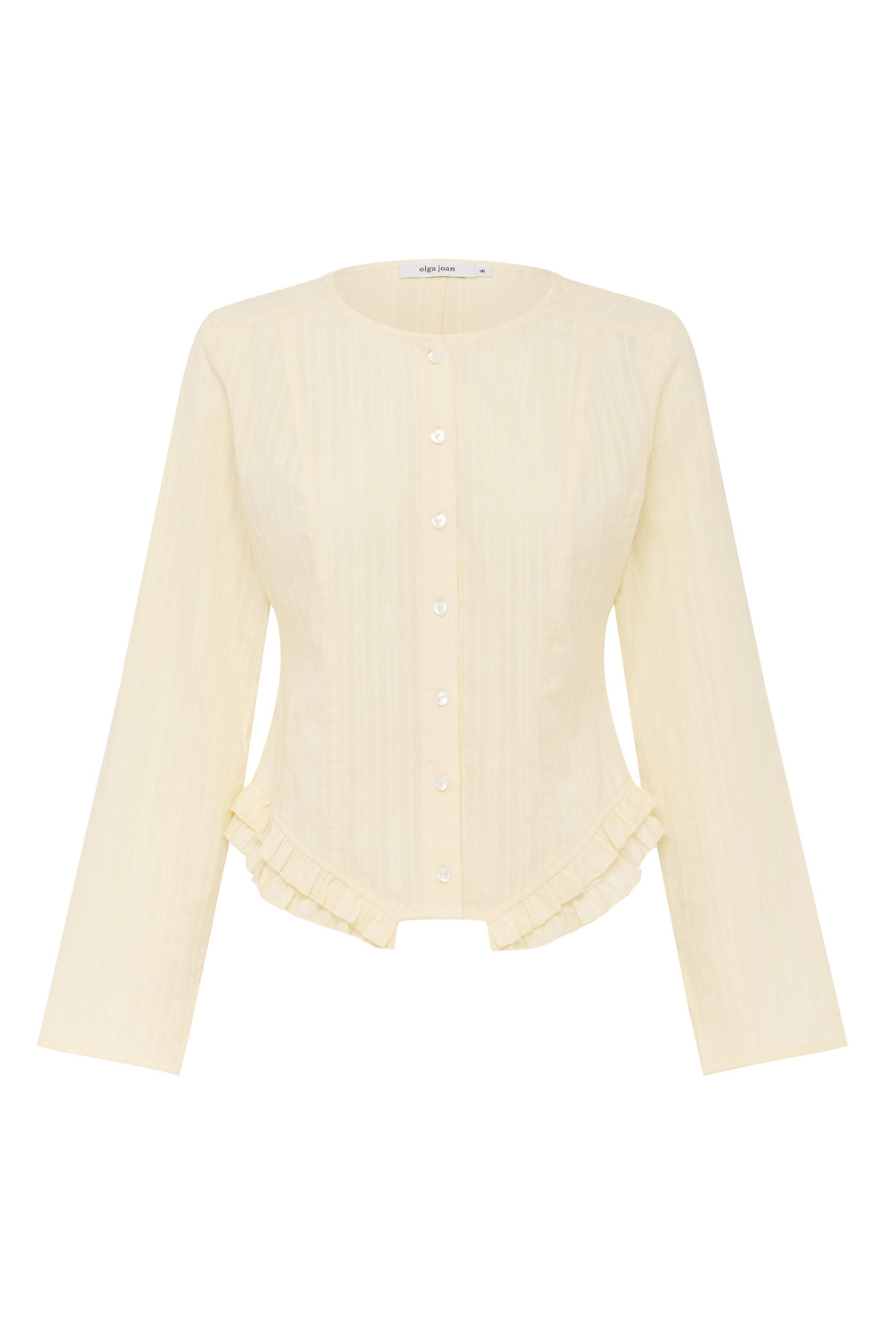 Ruffle-Hem Blouse Burro