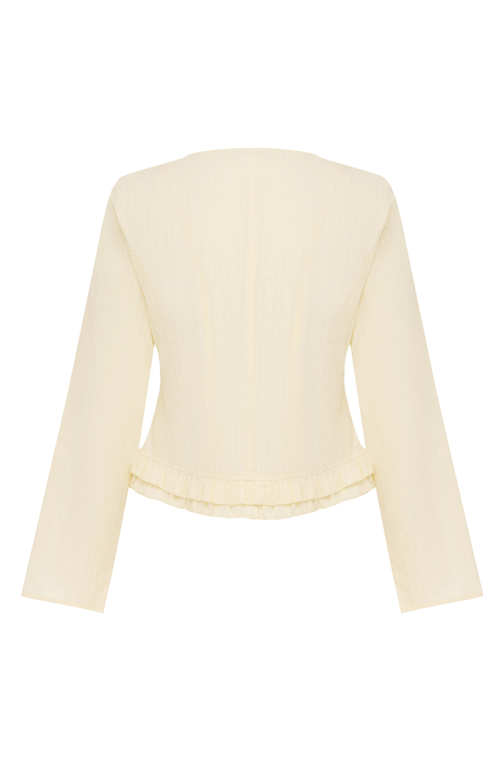 Ruffle-Hem Blouse Burro