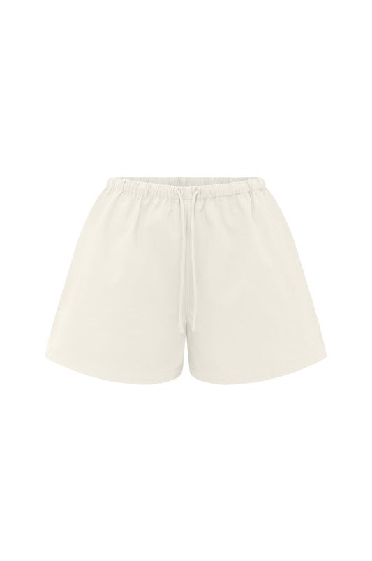 Mid-Rise Drawcord Short Bianca