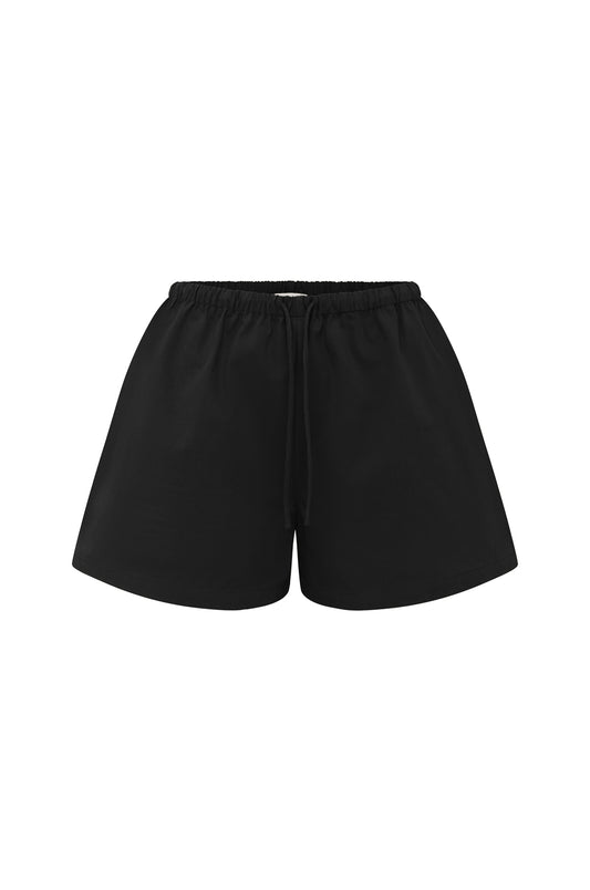 Mid-Rise Drawcord Short Nera