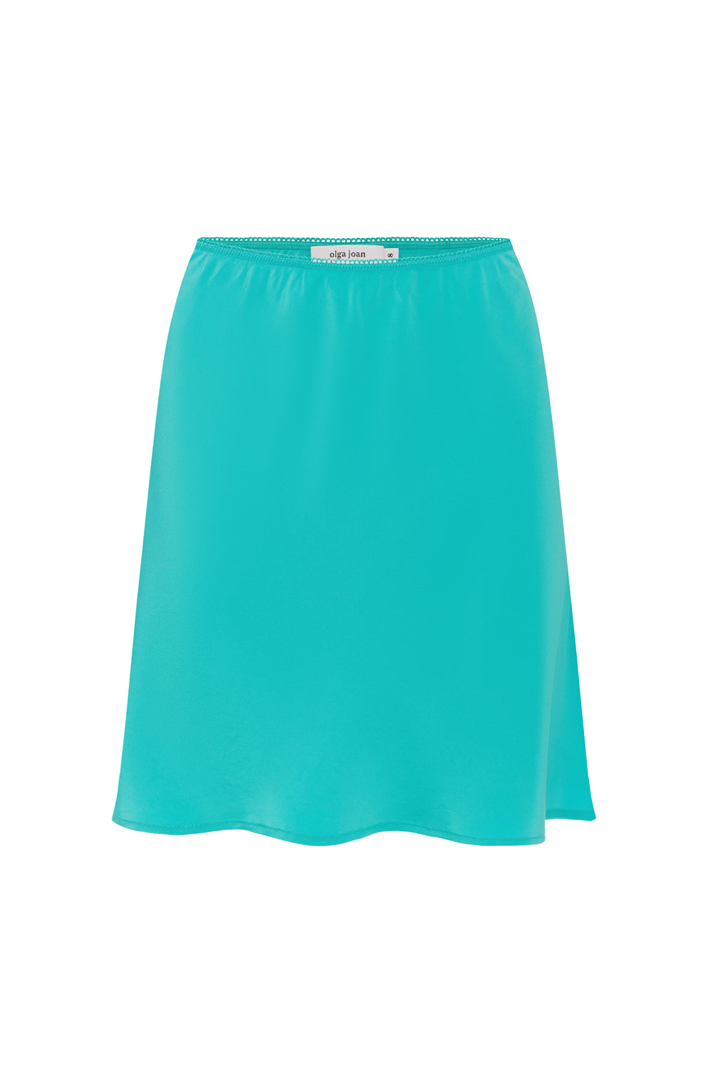 Bias Mini Skirt Turchese