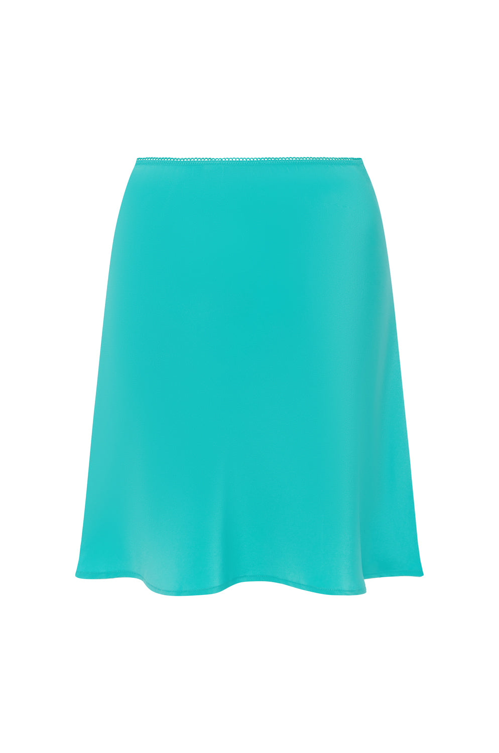 Bias Mini Skirt Turchese