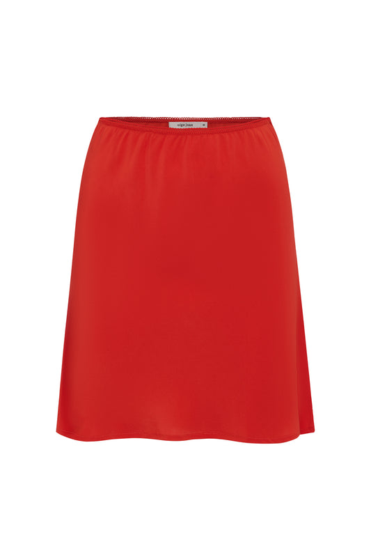 Bias Mini Skirt Pomodoro