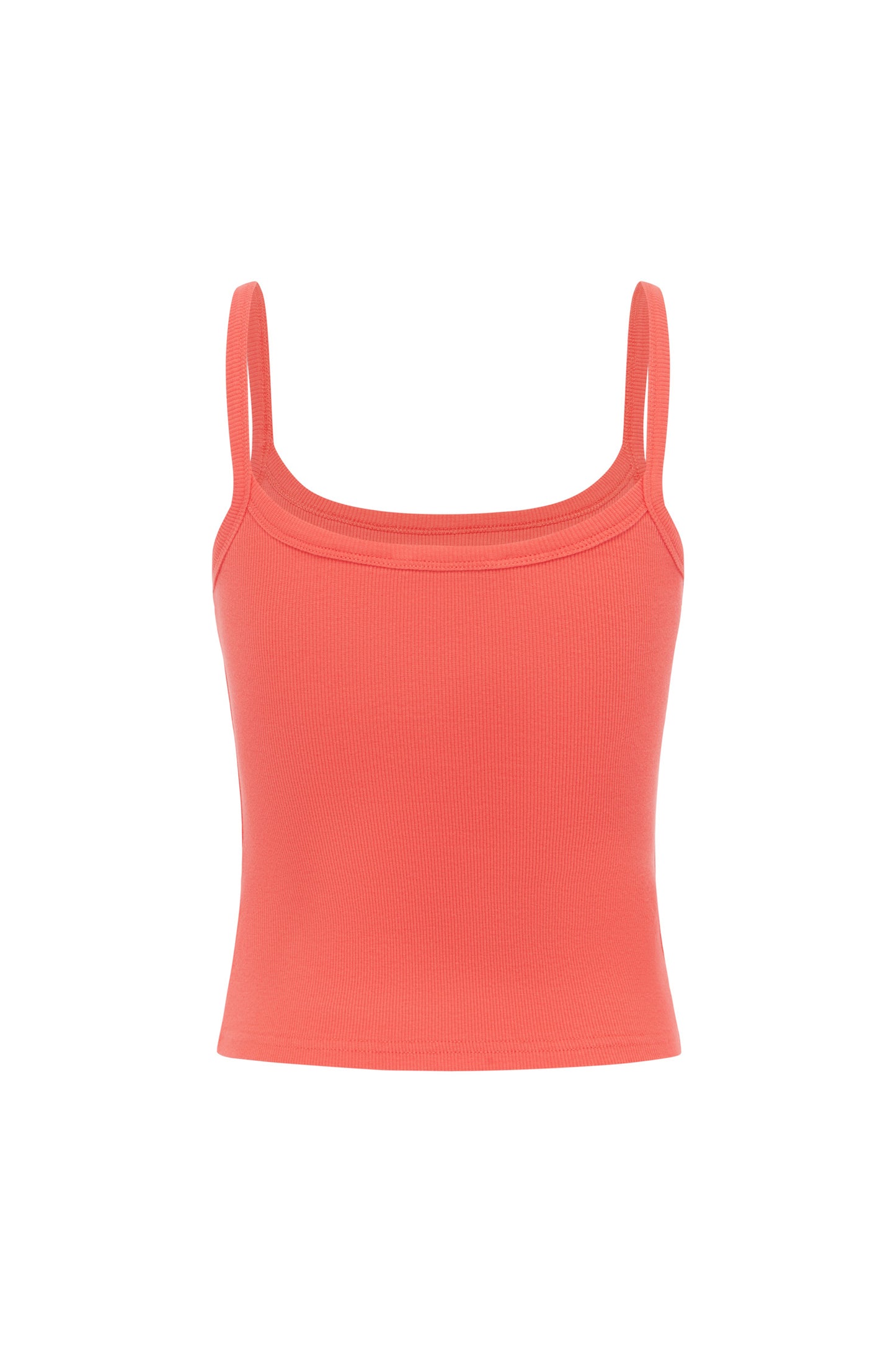 Ribbed Singlet Corallo