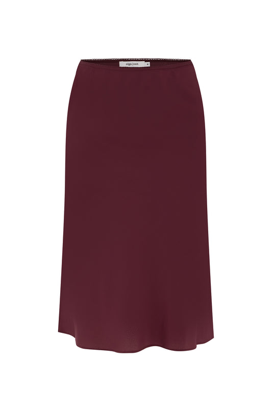 Bias Knee Skirt Vino