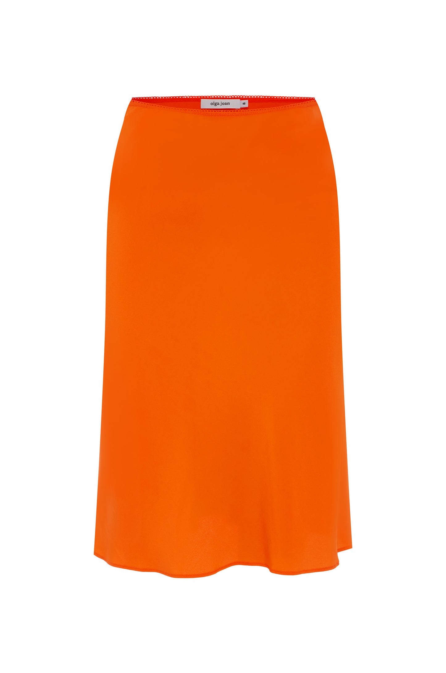 Bias Knee Skirt Arancia