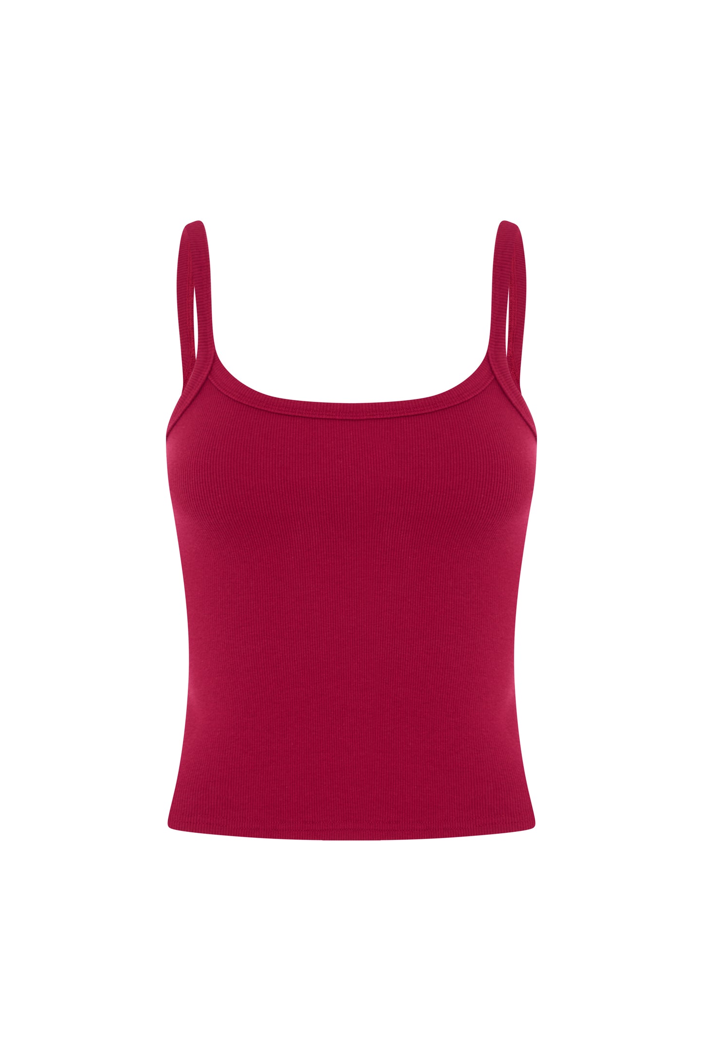 Ribbed Singlet Vino Rosso