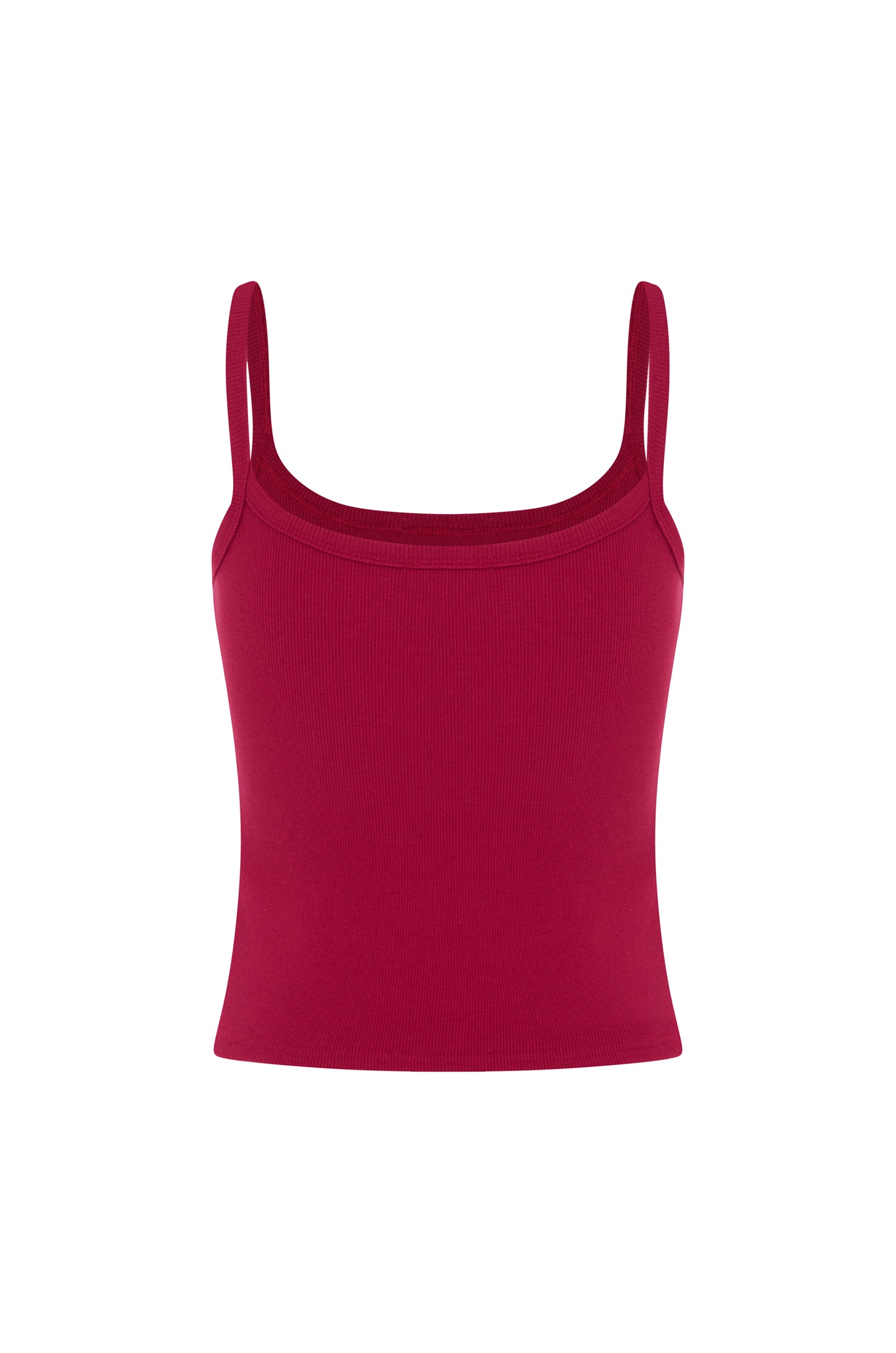 Ribbed Singlet Vino Rosso
