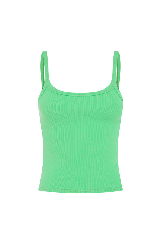 Ribbed Singlet Verde