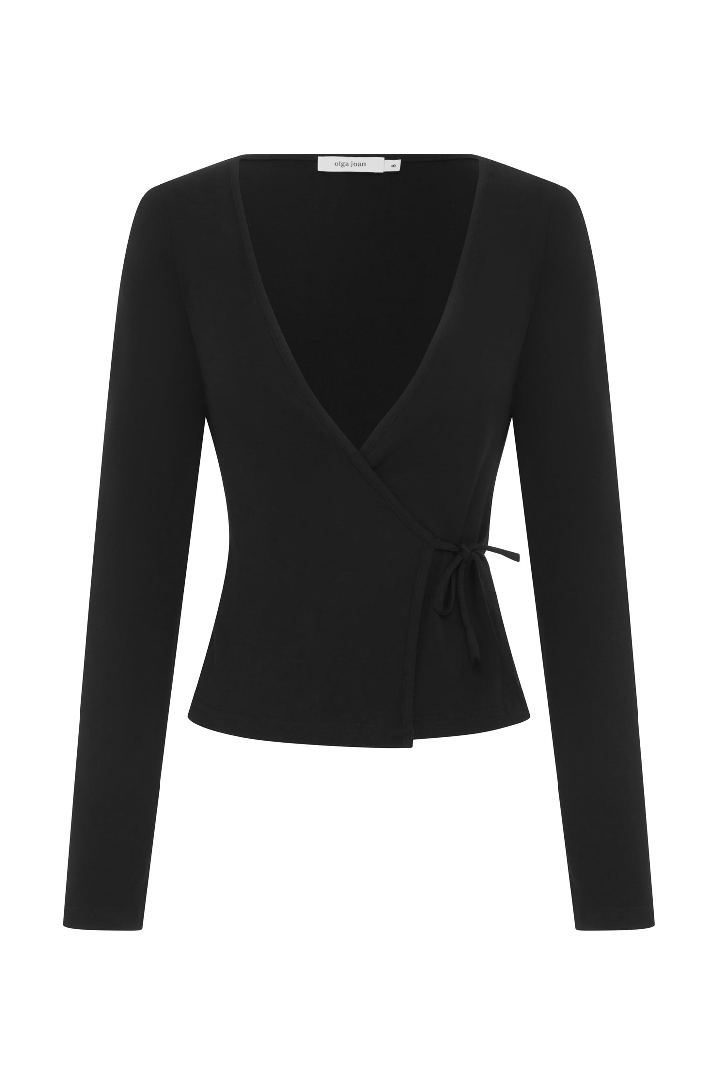 Long Sleeve Wrap Top Nera