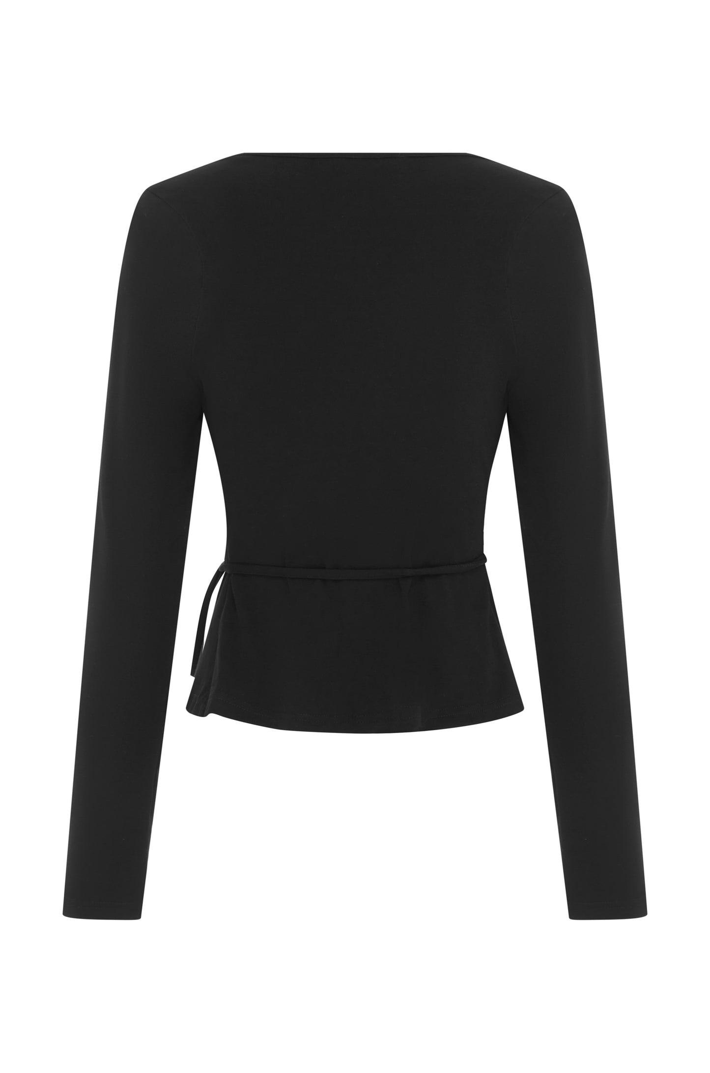 Long Sleeve Wrap Top Nera