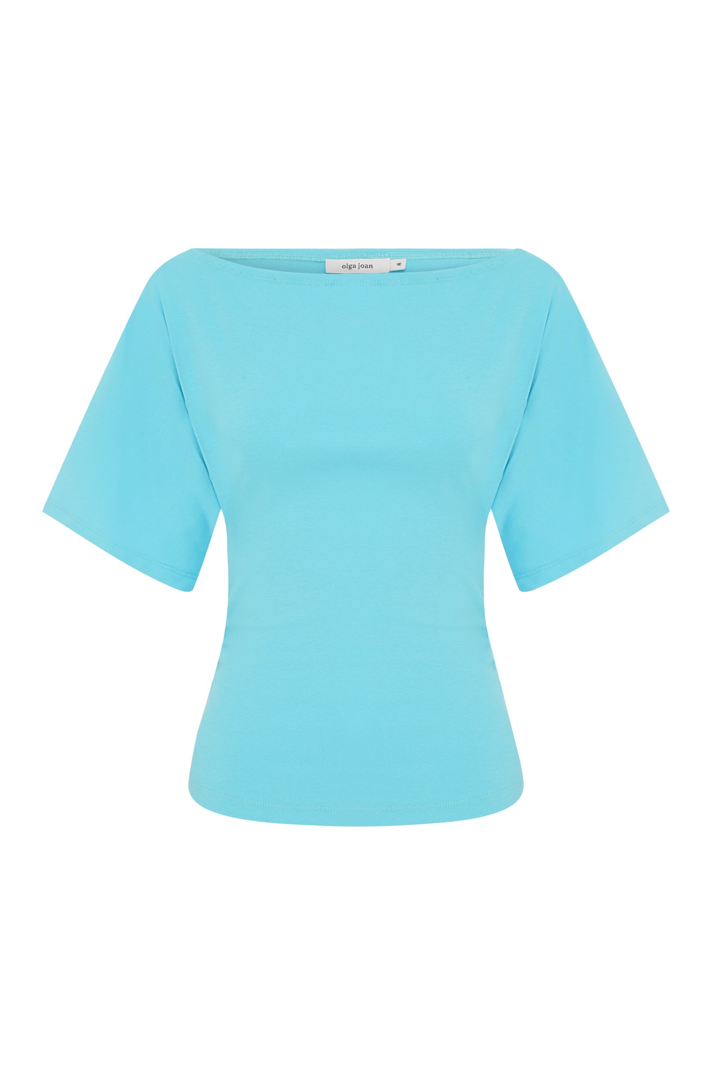 Bardot Ruched Top Acqua