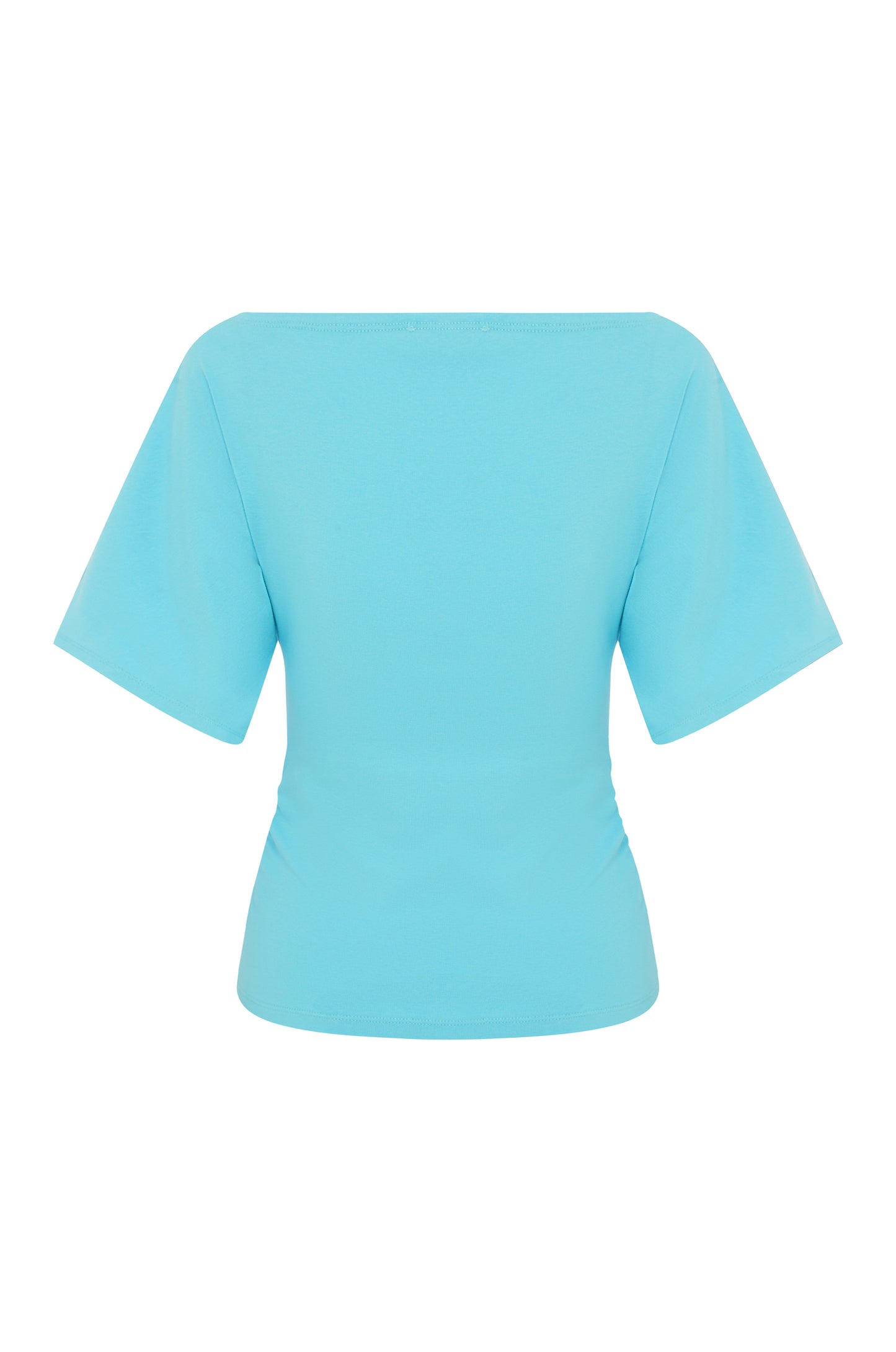 Bardot Ruched Top Acqua