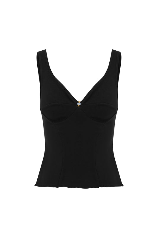 Jersey Bustier Nera