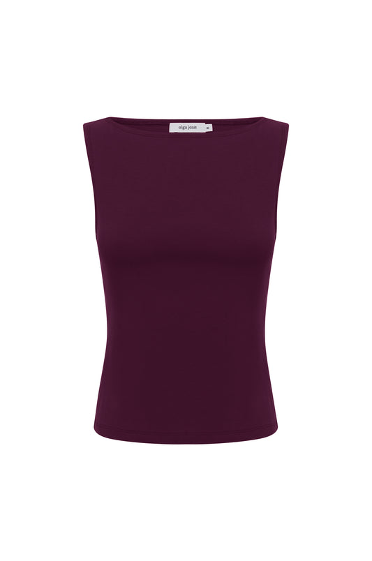 Bateau Tank Aubergine